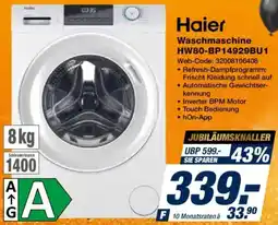 Expert Haier Waschmaschine HW80-BP14929BU1 Angebot