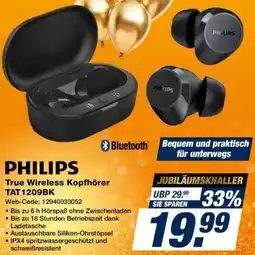Expert PHILIPS True Wireless Kopfhörer TAT1209BK Angebot