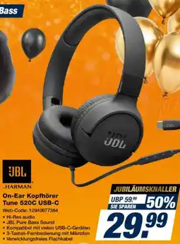 Expert JBL On-Ear Kopfhörer Tune 520C USB-C Angebot