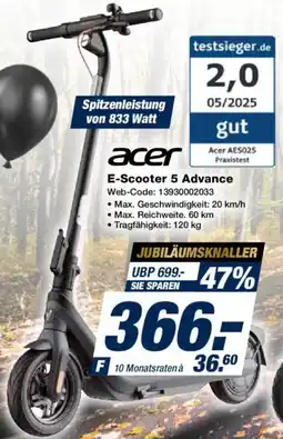 Expert acer E-Scooter 5 Advance Angebot