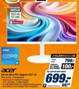 Expert acer All-In-One PC Aspire C27-A Angebot