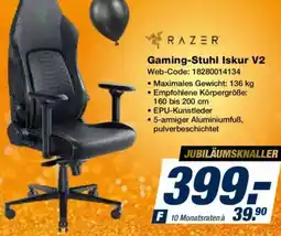 Expert RAZER Gaming-Stuhl Iskur V2 Angebot