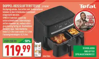 Marktkauf Tefal doppel-heißluftfritteuse ey901n Angebot