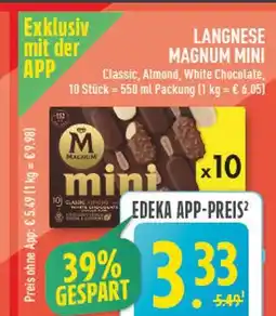 Marktkauf Langnese magnum mini classic Angebot