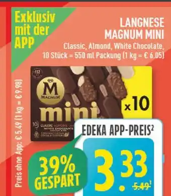 Marktkauf Langnese magnum mini classic Angebot