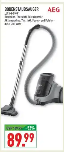 Marktkauf Aeg bodenstaubsauger lx5-2-2mg Angebot