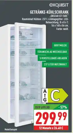 Marktkauf Exquisit getränke-kühlschrank Angebot