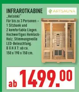 Marktkauf Artsauna infrarotkabine helsinki Angebot