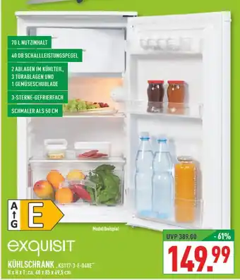 Marktkauf Exquisit kühlschrank Angebot