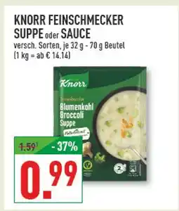 Marktkauf Knorr feinschmecker suppe oder sauce Angebot