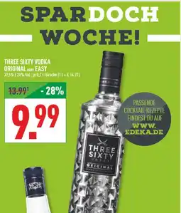 Marktkauf Three sixty vodka original Angebot