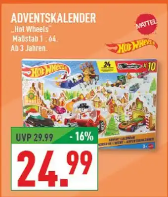 Marktkauf Mattel adventskalender hot wheels Angebot