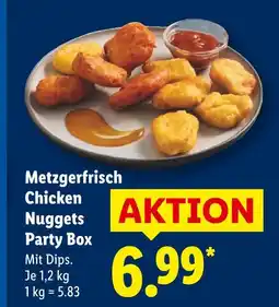 Lidl Metzgerfrisch chicken nuggets party box Angebot