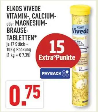 Marktkauf Elkos vivede vitamin-brausetabletten Angebot