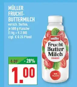 Marktkauf Müller frucht-buttermilch Angebot