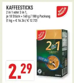 Marktkauf Gut & günstig kaffeesticks 2 in 1 Angebot