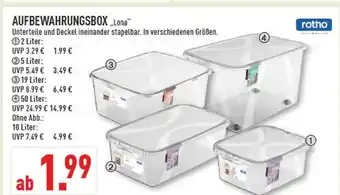 Marktkauf Rotho aufbewahrungsbox 'lona' Angebot