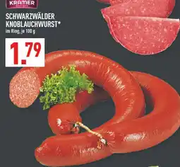 Marktkauf Kramer schwarzwälder knoblauchwurst Angebot