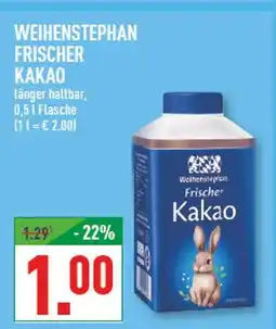 Marktkauf Weihenstephan frischer kakao Angebot