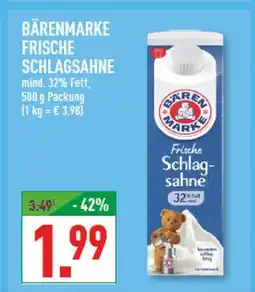 Marktkauf Bärenmarke frische schlagsahne Angebot