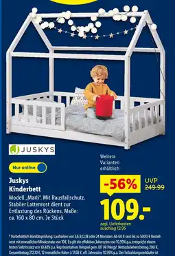 Lidl Juskys kinderbett modell „marli“ Angebot