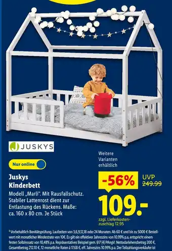 Lidl Juskys kinderbett modell „marli“ Angebot