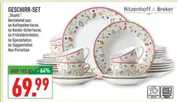 Marktkauf Ritzenhoff & breker geschirr-set 'shanti' Angebot
