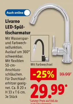 Lidl Livarno led-spültischarmatur Angebot