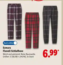 Lidl Esmara flanell-schlafhose Angebot