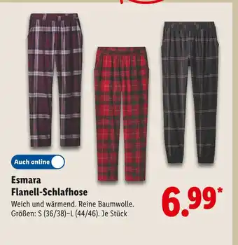 Lidl Esmara flanell-schlafhose Angebot