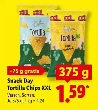 Lidl Snack day tortilla chips xxl salz Angebot
