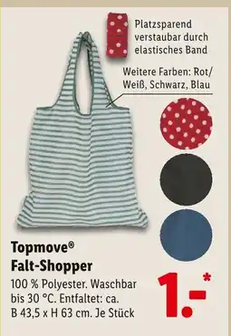 Lidl Topmove falt-shopper Angebot