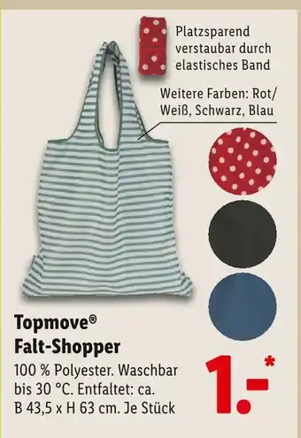 Lidl Topmove falt-shopper Angebot