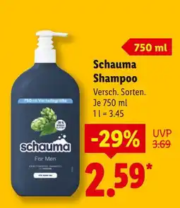Lidl Schauma shampoo Angebot