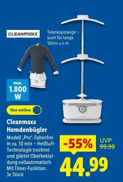 Lidl Cleanmaxx hemdenbügler Angebot
