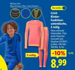 Lidl Crivit kinder-funktionsunterwäsche, 2-teilig Angebot