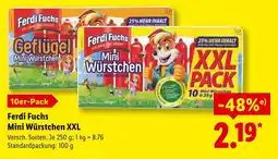 Lidl Ferdi fuchs mini würstchen xxl Angebot