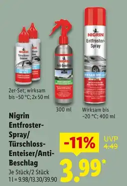 Lidl Nigrin türschloss-enteiser Angebot