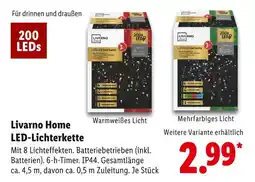 Lidl Livarno home led-lichterkette warmweißes licht Angebot