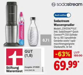 Lidl Sodastream sodastream wassersprudler Angebot