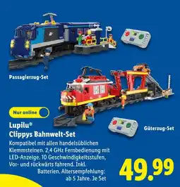 Lidl Lupilu clippys bahnwelt-set passagierzug-set Angebot