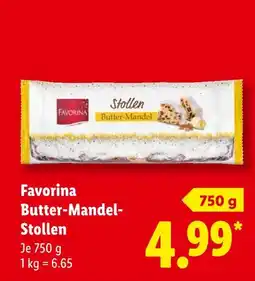 Lidl Favorina butter-mandel-stollen Angebot