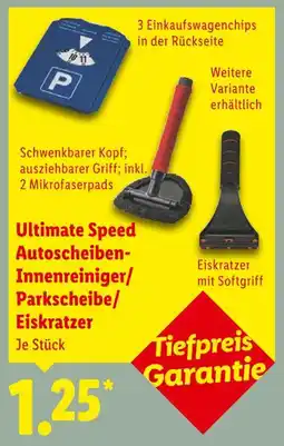Lidl Ultimate speed autoscheiben-innenreiniger/parkscheibe/eiskratzer Angebot