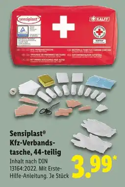 Lidl Sensiplast kfz-verbandstasche, 44-teilig Angebot
