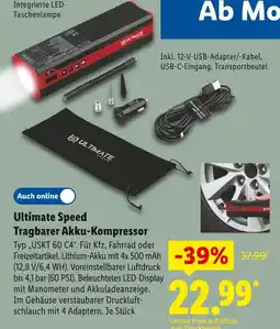 Lidl Ultimate tragbarer akku-kompressor Angebot