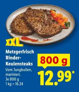 Lidl Metzgerfrisch rinder-keulensteaks Angebot