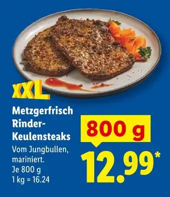 Lidl Metzgerfrisch rinder-keulensteaks Angebot