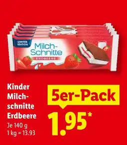 Lidl Kinder milchschnitte erdbeere Angebot