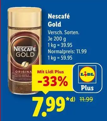 Lidl Nescafé gold Angebot