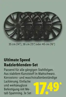 Lidl Ultimate speed radzierblenden-set Angebot